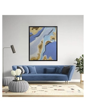 Pintura Cielo y Río técnica acrílico Jackies Mirrors Abstracto