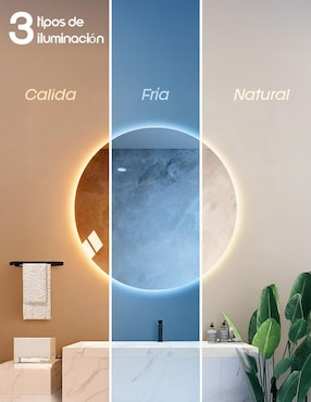 Espejo con luz Bossa Muebles Ambar
