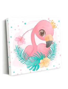 Cuadro decorativo Canvas Art Mx Flamenco Adorable