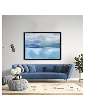 Pintura Blue Mountains técnica acrílico Jackies Mirrors Minimalista