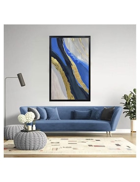 Pintura Río de oro técnica mixta Jackies Mirrors Abstractos