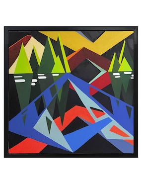Pintura Replay técnica mixta Jackies Mirrors Abstracto