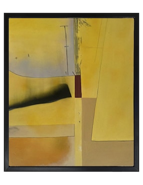 Pintura Yellow técnica acrílico Jackies Mirrors abstracto