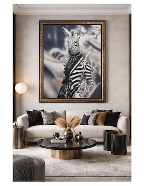 Pintura Lord Zebra De Gala técnica óleo Lune Art Gallery Animalart