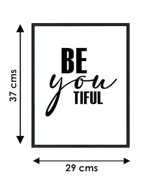 Cuadro decorativo Luxpic Be you Tiful