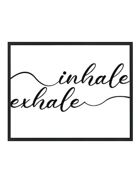 Cuadro decorativo Luxpic Inhale Exhale
