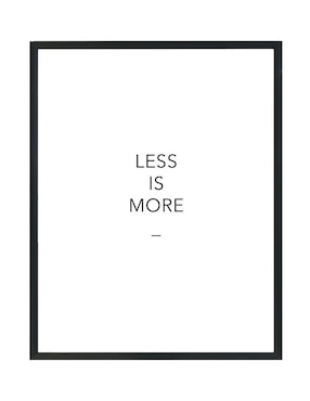 Cuadro decorativo Luxpic Less is More