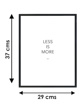 Cuadro decorativo Luxpic Less is More