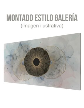 Cuadro decorativo Generica Abstracto Radiales de Tinta 90x122cm