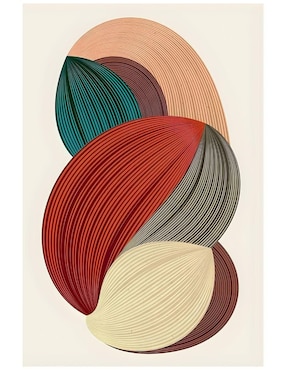 Cuadro decorativo generica geométrico vibración orgánica 90 x 122 cm