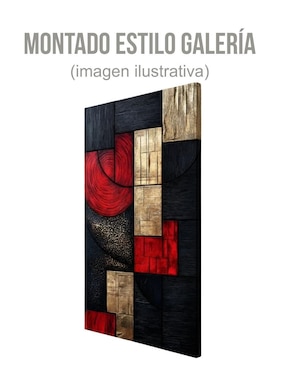 Cuadro decorativo Generica Geométrico Texturas Metálicas