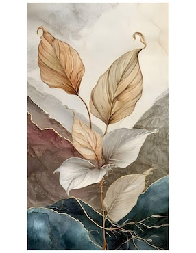 Cuadro decorativo Generica Planta Botánica de Seda