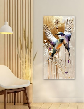 Cuadro decorativo Generica Animal colibríes 70x100cm