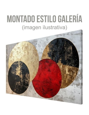 Cuadro decorativo Generica Geométrico esferas aureas 70x100cm