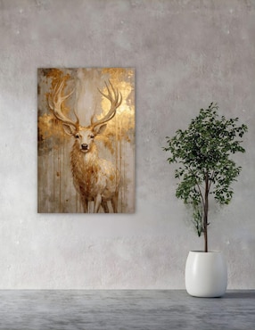 Cuadro decorativo Generica Animal venado ocre