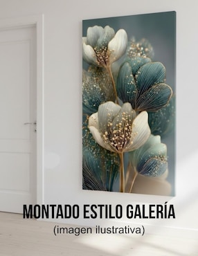 Cuadro decorativo Generica Jade y Oro