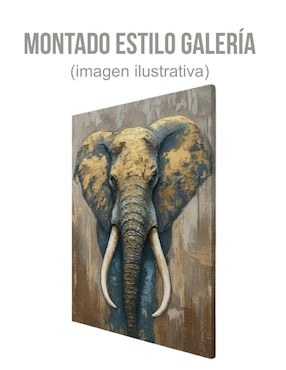 Cuadro decorativo Generica Animal Elefante Ocre