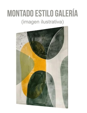 Cuadro decorativo Generica geométrico Musgo Y Arena