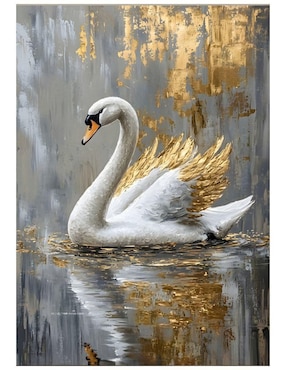 Cuadro decorativo Generica Impresión Animal Cisne Ocre
