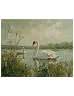 Cuadro decorativo Generica impreso Animal Cisne