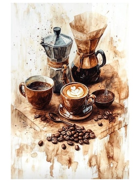 Cuadro decorativo Generica Café