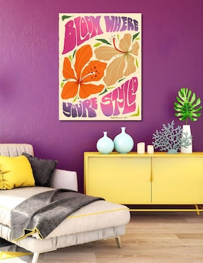 Cuadro decorativo Generica Frase Bloom Where Youre Style