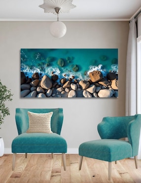 Cuadro decorativo Generica Paisaje Rocas y Mar impresión