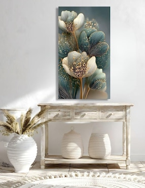 Cuadro decorativo Generica Botánica Jade y Oro Impresión