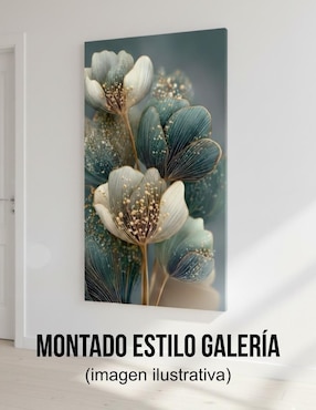 Cuadro decorativo Generica Botánica Jade y Oro Impresión