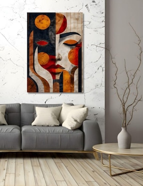 Cuadro decorativo Generica Geométrico Rostro Cubista