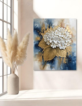 Cuadro decorativo Generica Botánica Pétalos Dorados