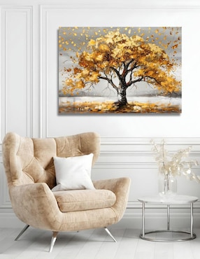 Cuadro decorativo Generica Bosque Dorado