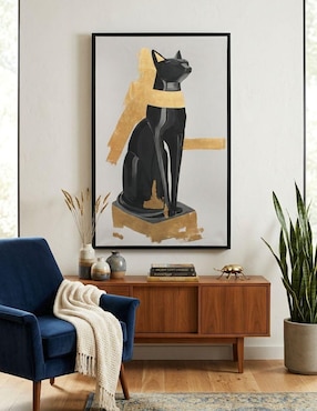 Cuadro decorativo Ecléctico Felino Egipcio