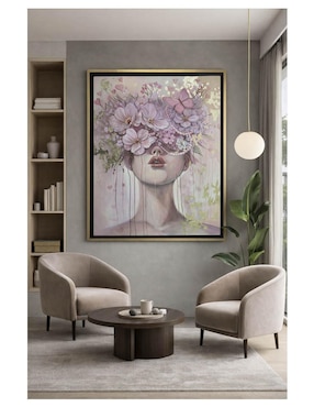 Pintura Blooming Gold Beauty técnica mixta Lune Art Gallery Flores
