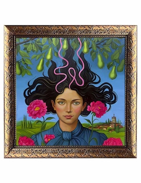 Pintura El Jardín de la Mente técnica óleo Lune Art Gallery Surrealismo