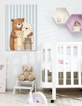 Cuadro decorativo Generica Familia de Osos Impreso