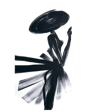 Cuadro decorativo Generica Abstracto impreso dama negra