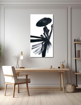 Cuadro decorativo Generica Abstracto impreso dama negra