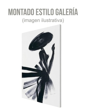 Cuadro decorativo Generica Abstracto impreso dama negra