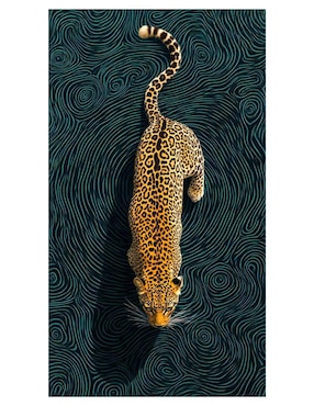 Cuadro decorativo Generica Felino abstracto