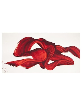 Cuadro decorativo Generica Abstracto impreso ondas rojas