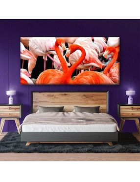 Cuadro decorativo Industria Grafica Ciento 23 Flamingos