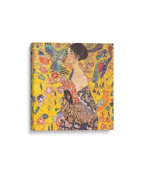 Cuadro Canvas Lab Impreso En Lienzo Mujer Con Abanico Gustav Klimt