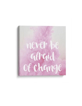 Cuadro Canvas Lab Impreso En Lienzo Never Be Afraid Of Change