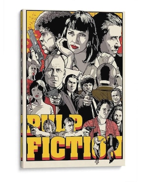 Cuadro Canvas Lab Impreso En Lienzo Pulp Fiction Characters