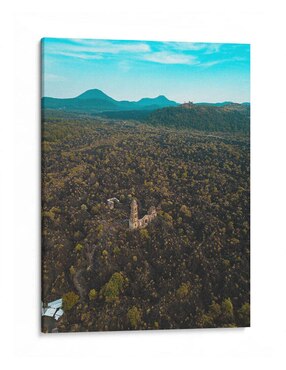 Litografía Canvas Lab Ruinas De Volcán Paricutín 2 Técnica Impresión