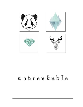 Set Litografías Lienzo By Suma Unbreakable