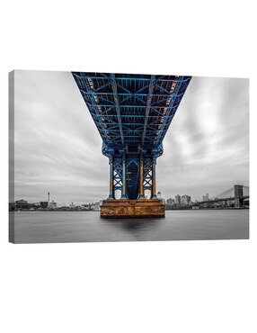 Cuadro Decorativo Pixelarte Nueva York Manhattan Bridge