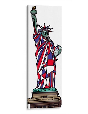 Litografía Canvas Lab NYC - Estatua De La Libertad Técnica Impresión