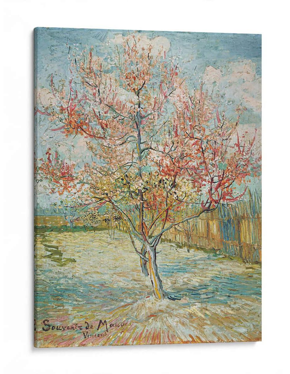 Cuadro impreso en lienzo Melocotonero en flor Vincent Van Gogh